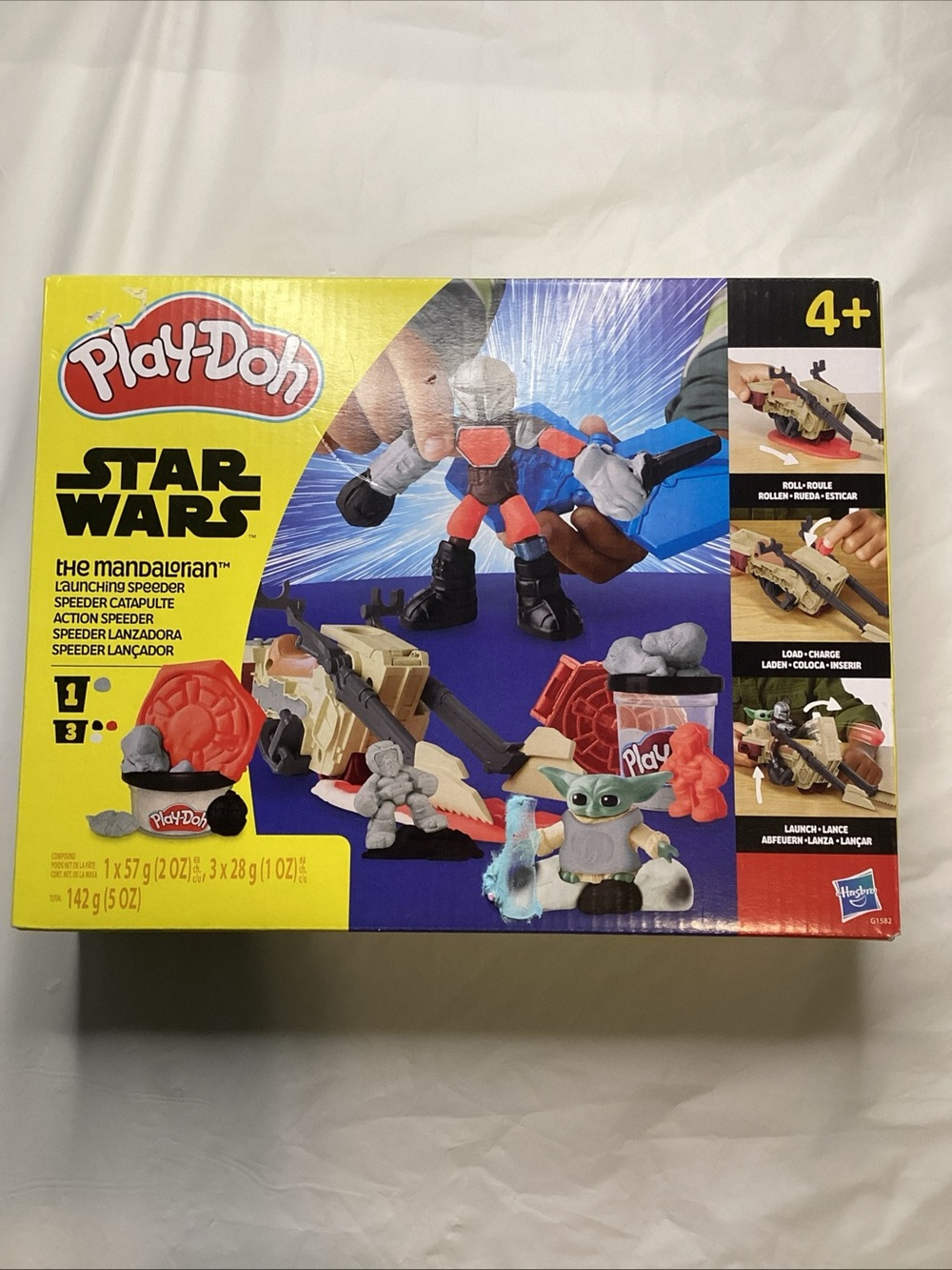 Play-Doh Star Wars The Mandalorian Launching Speeder Playset - Yellow/Red/Blue